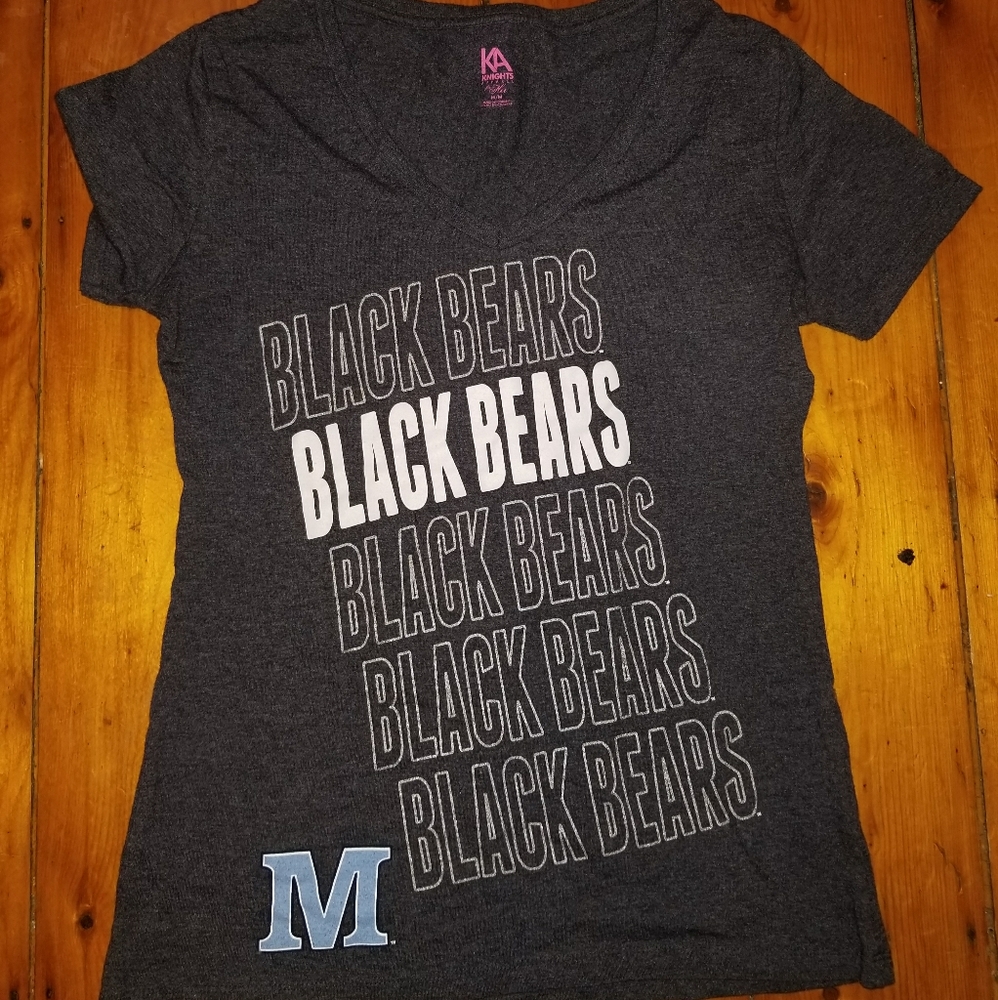 Umaine black bears t shirt medium